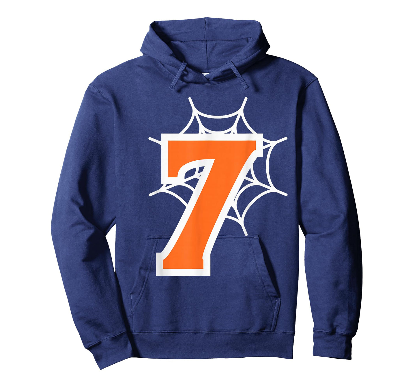 Number 7 Spider Web Six Seven Halloween T-Shirt