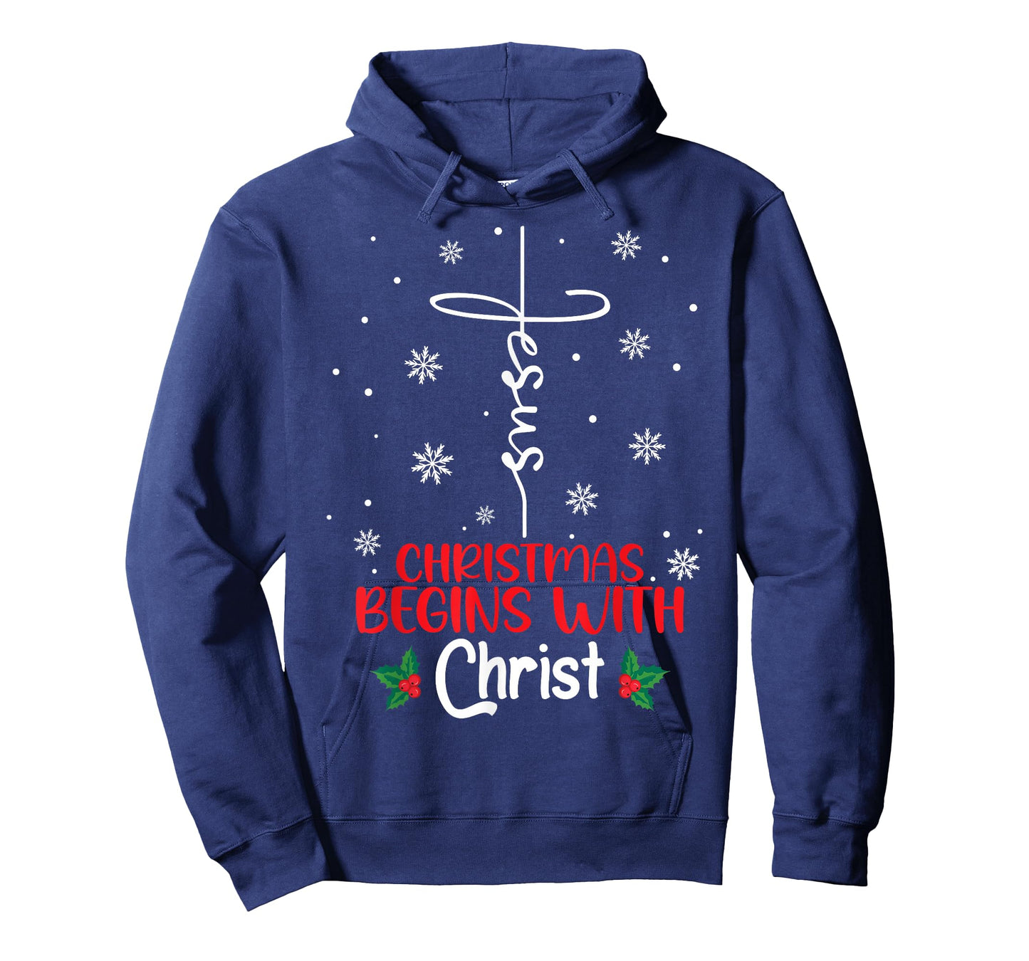Christmas Begins with Christ Religious Christmas Xmas T-Shirt