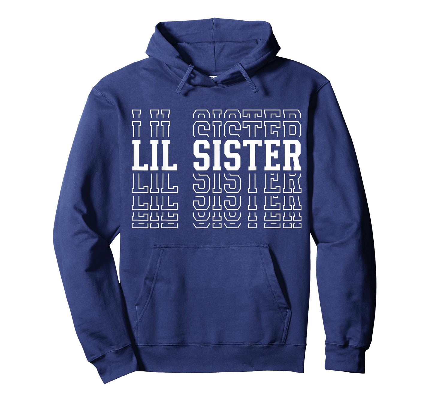 Lil Sister Funny Layered Text Siblings Little Sister T-Shirt
