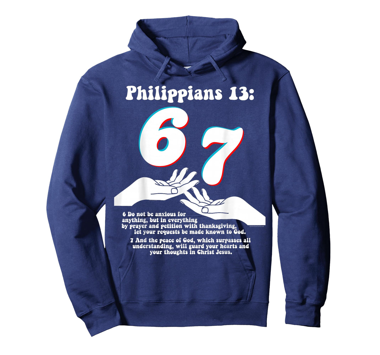 67 Christian Bible Verse Philippians 13 Funny Number Meme T-Shirt