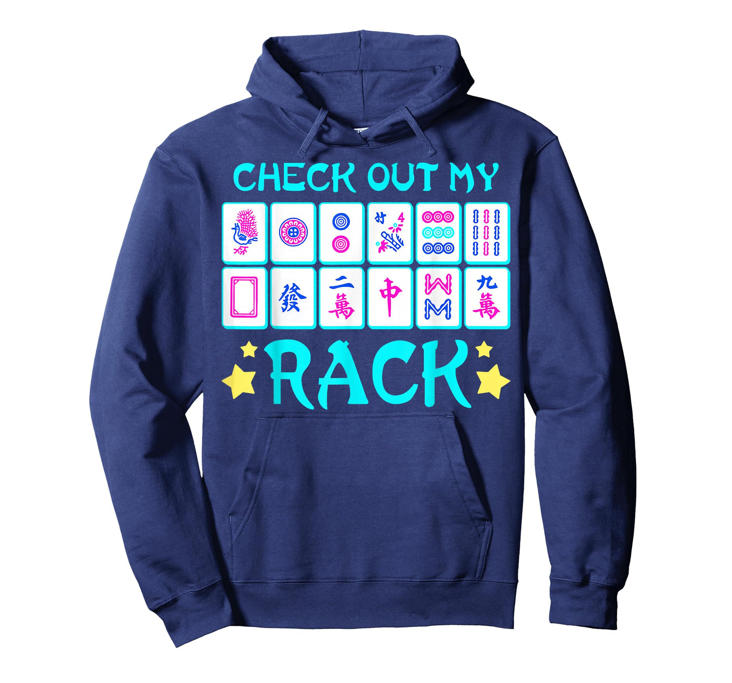 Check Out My Rack Funny Chinese Mahjong Tiles Gamer T-Shirt
