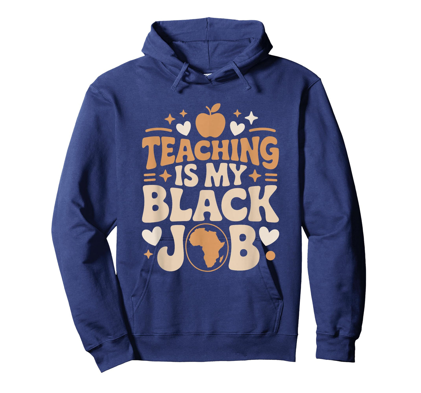 Teaching is My Black Job, Afro African Roots School Teacher T-Shirt