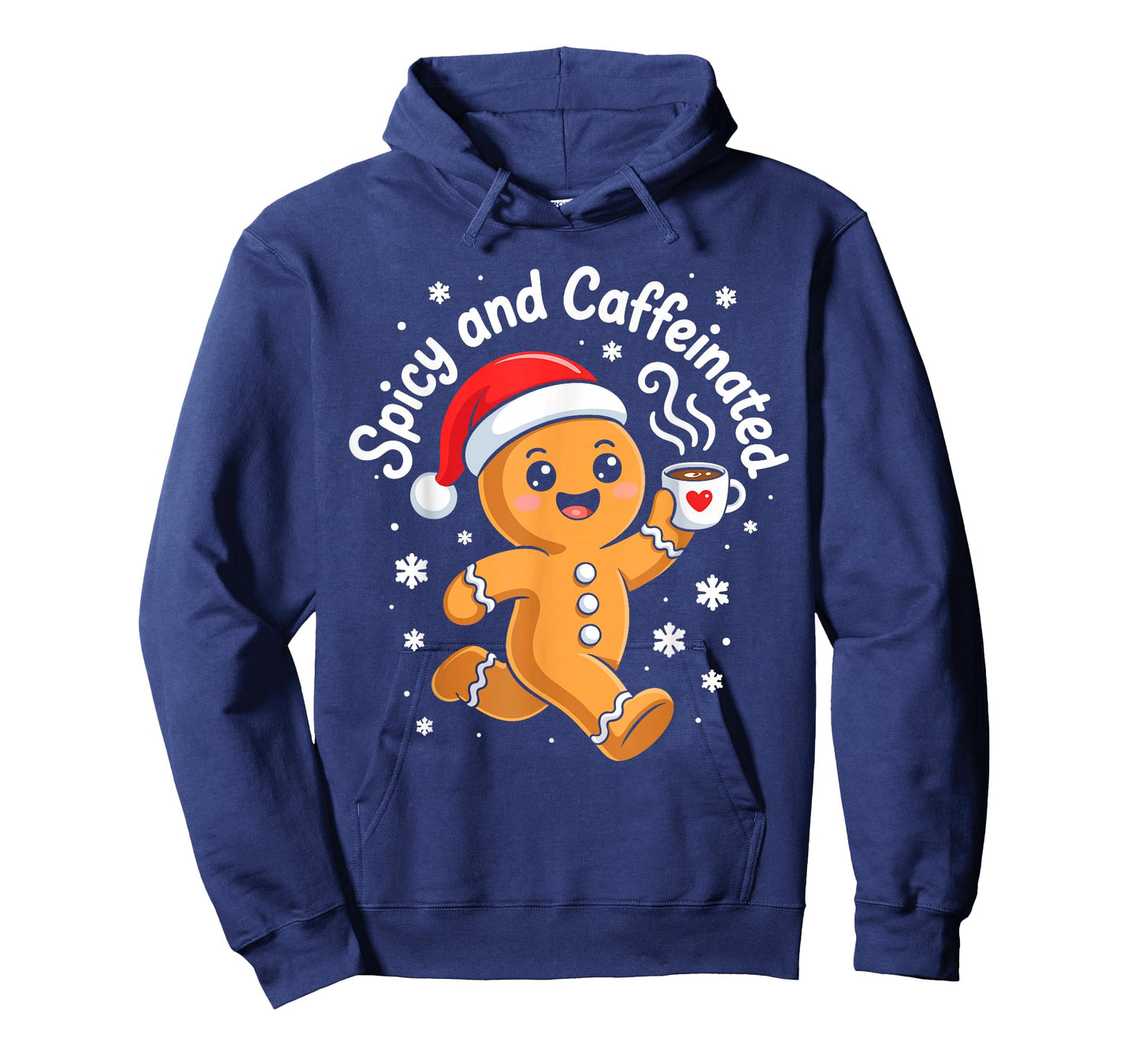 Spicy and Caffeinated Shirt Men Women Gingerbread Christmas T-Shirt