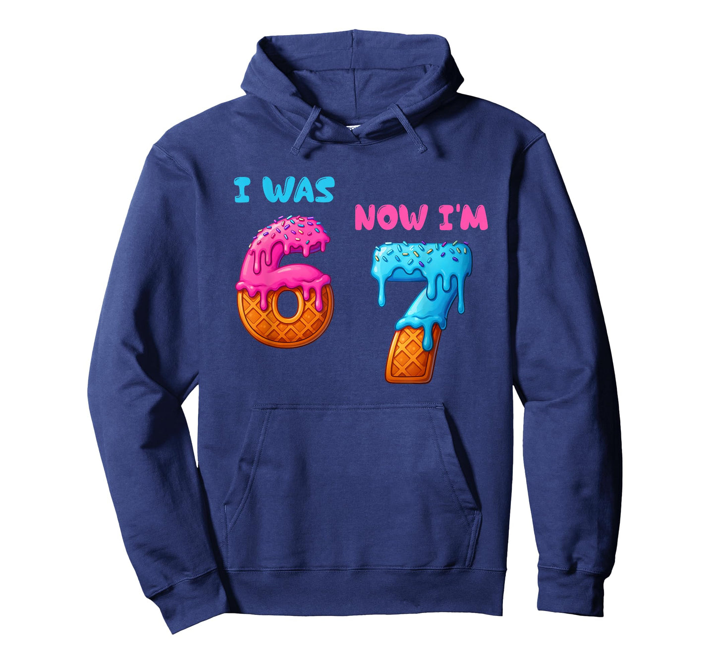 I was 6 Now I'm 7 Funny 7th Year Old Birthday 67 Meme T-Shirt