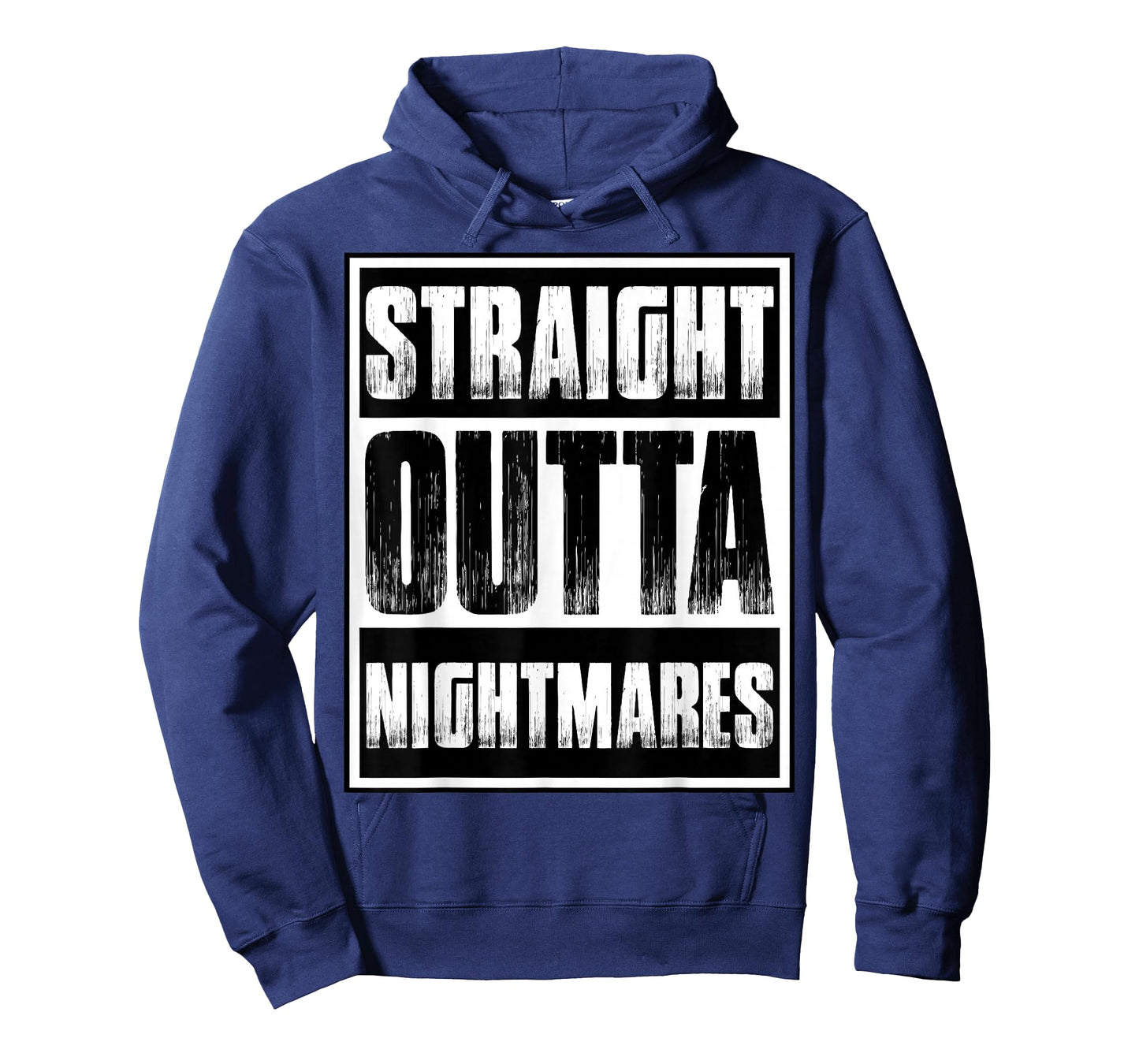 Straight Outta Nightmares Horror Spooky Halloween Design T-Shirt