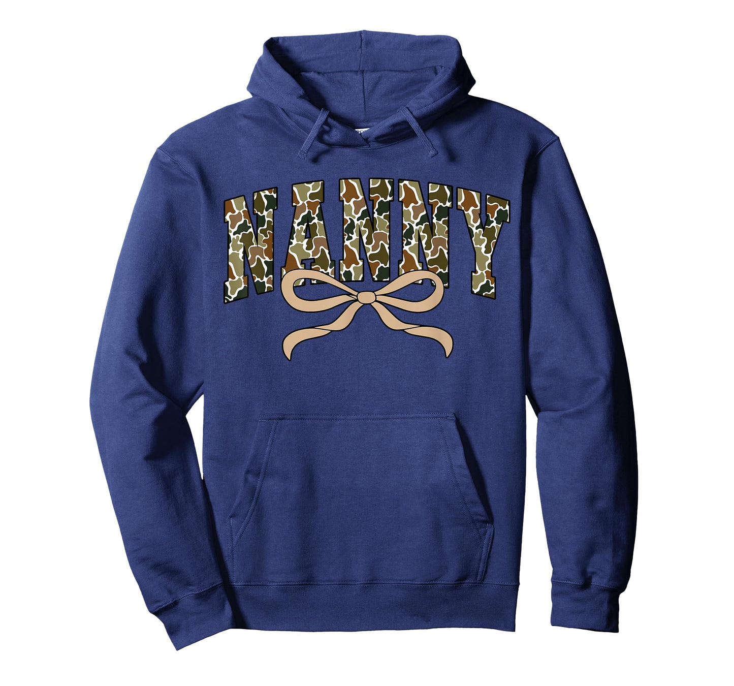 Retro Camo Nanny Coquette Bow Camouflage Grandma Mother Day T-Shirt