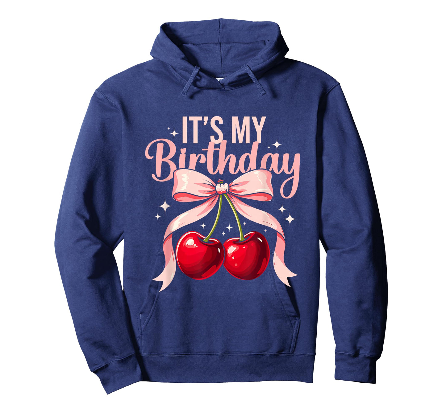 It's My Birthday Coquette Bow Cherry Birthday Girls Women T-Shirt