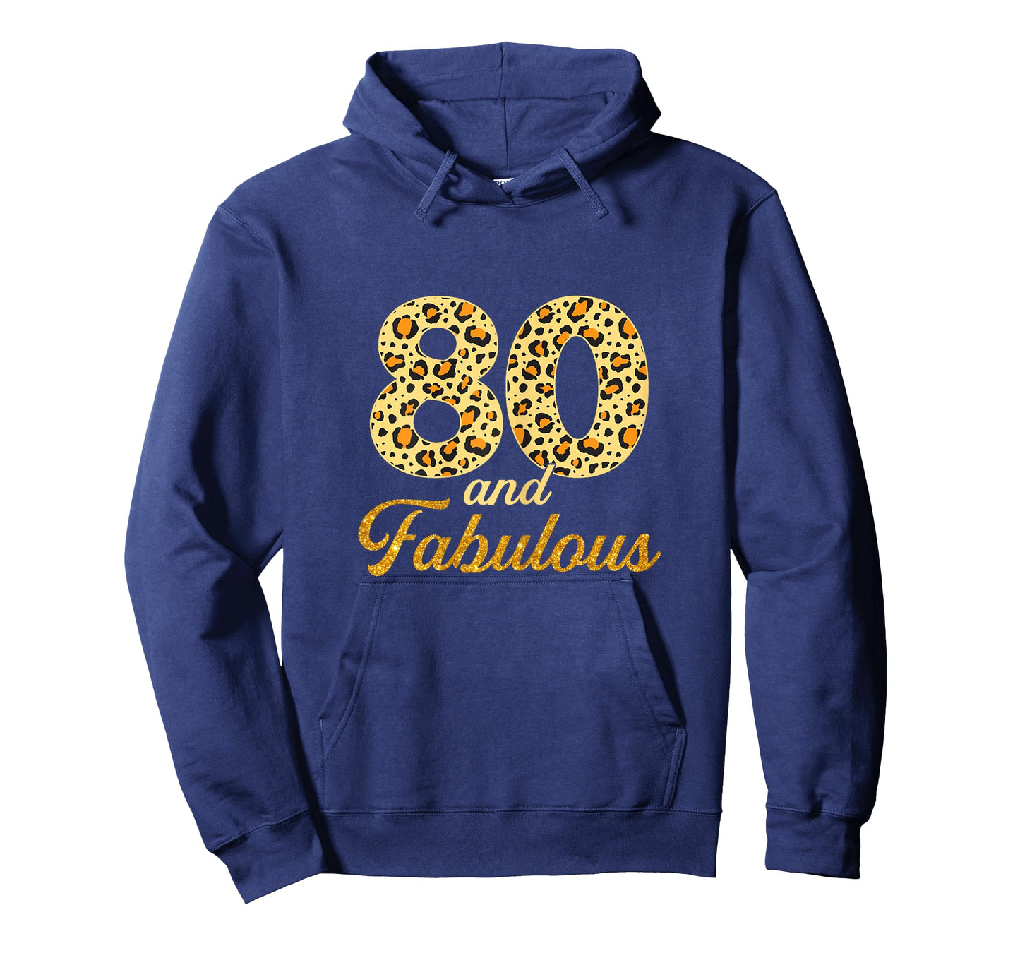 80 and Fabulous Leopard 80th Birthday Gift 80 Year Old Women T-Shirt