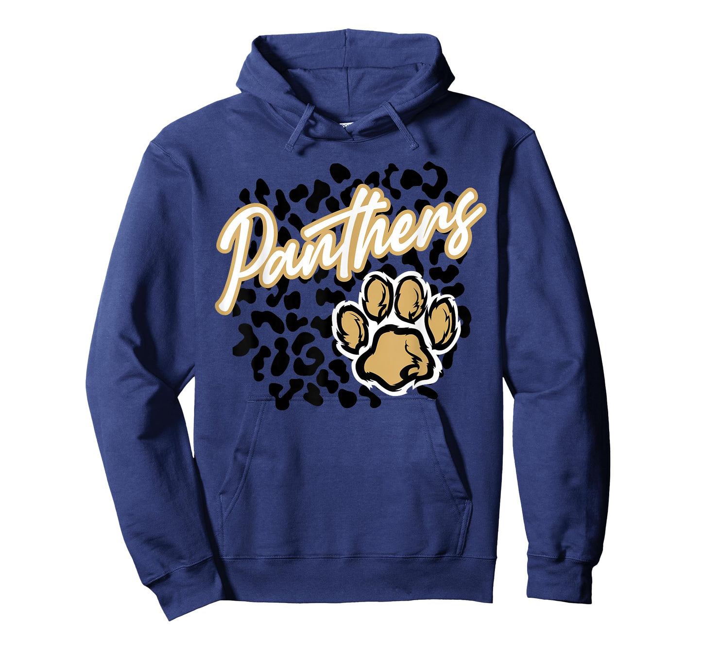 Panthers Leopard Print Paw Gold Panther Pride School Spirit T-Shirt
