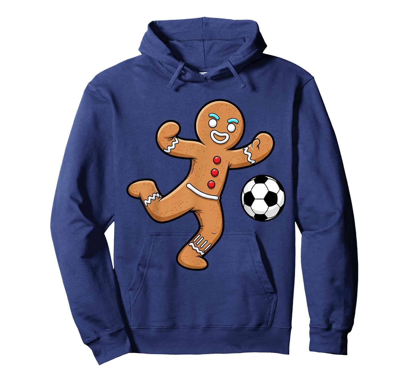 Gingerbread Soccer Player Funny Christmas Women Men Kids T-Shirt
