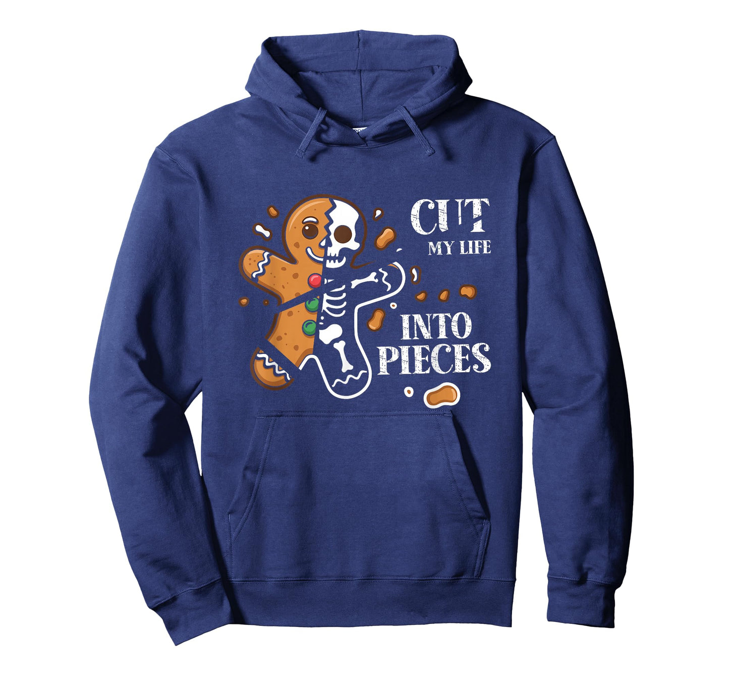 Cut My Life Into Pieces Gingerbread Christmas Elder Emo Xmas T-Shirt