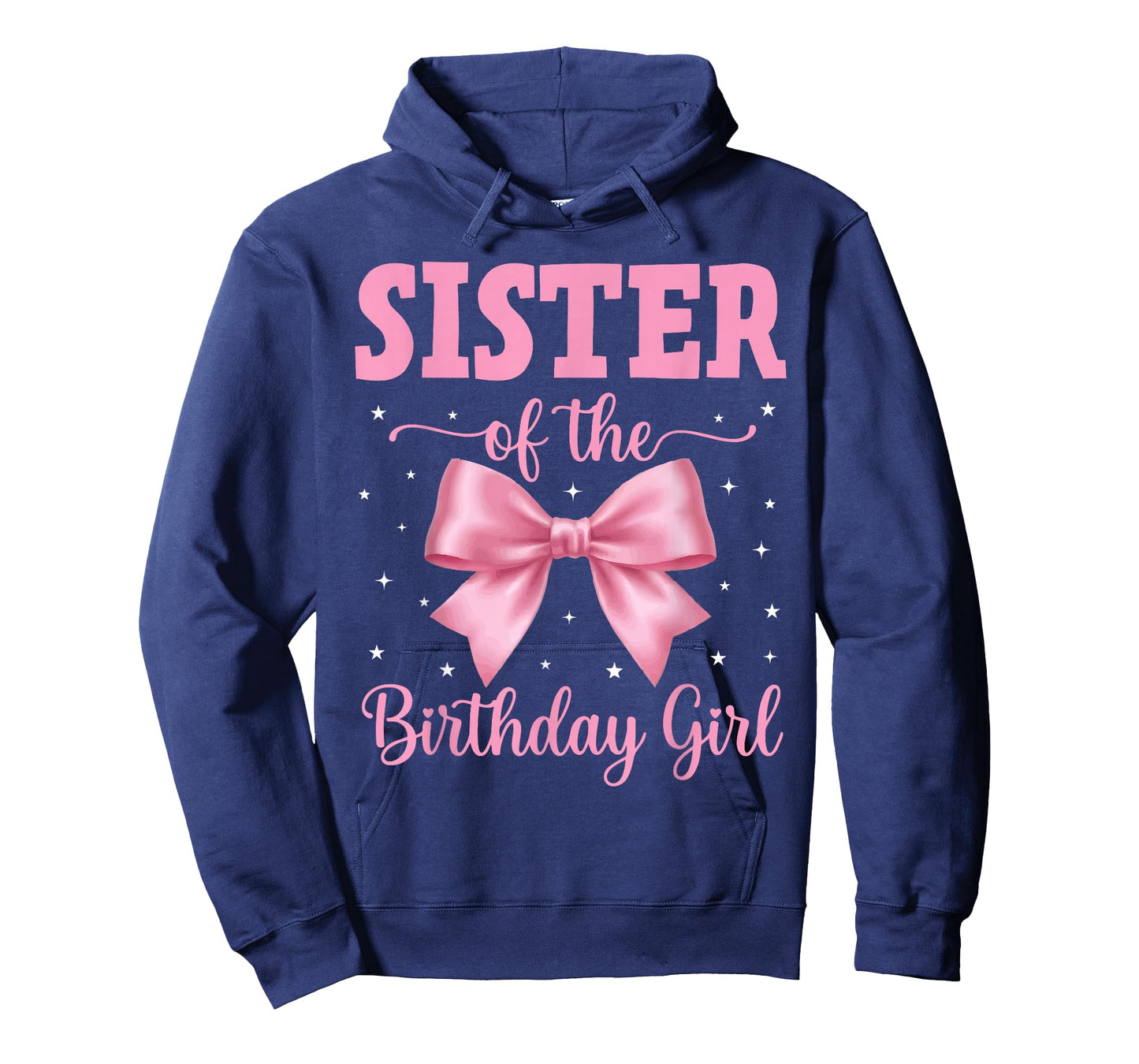 Sister of Birthday Girl Coquette Bow Party Family Matching T-Shirt