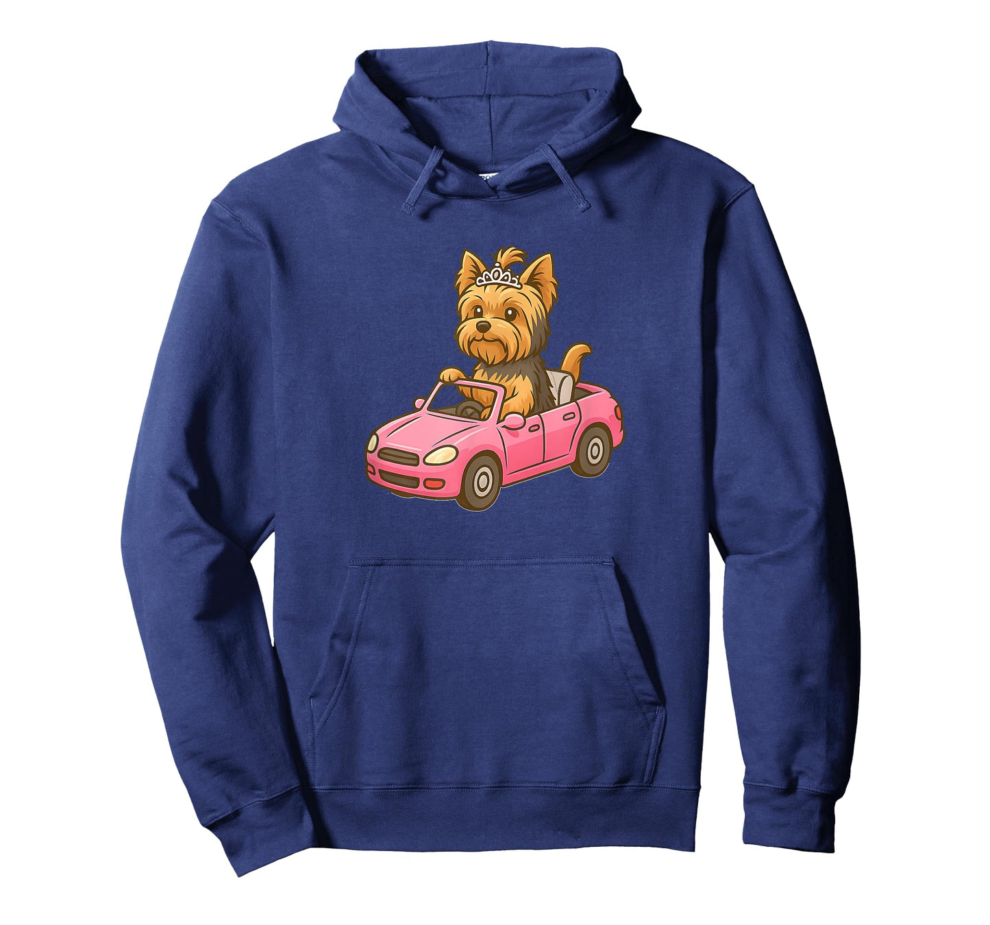 Yorkie Yorkshire Terrier Driving Toy Car - Funny Dog Mom Dad T-Shirt
