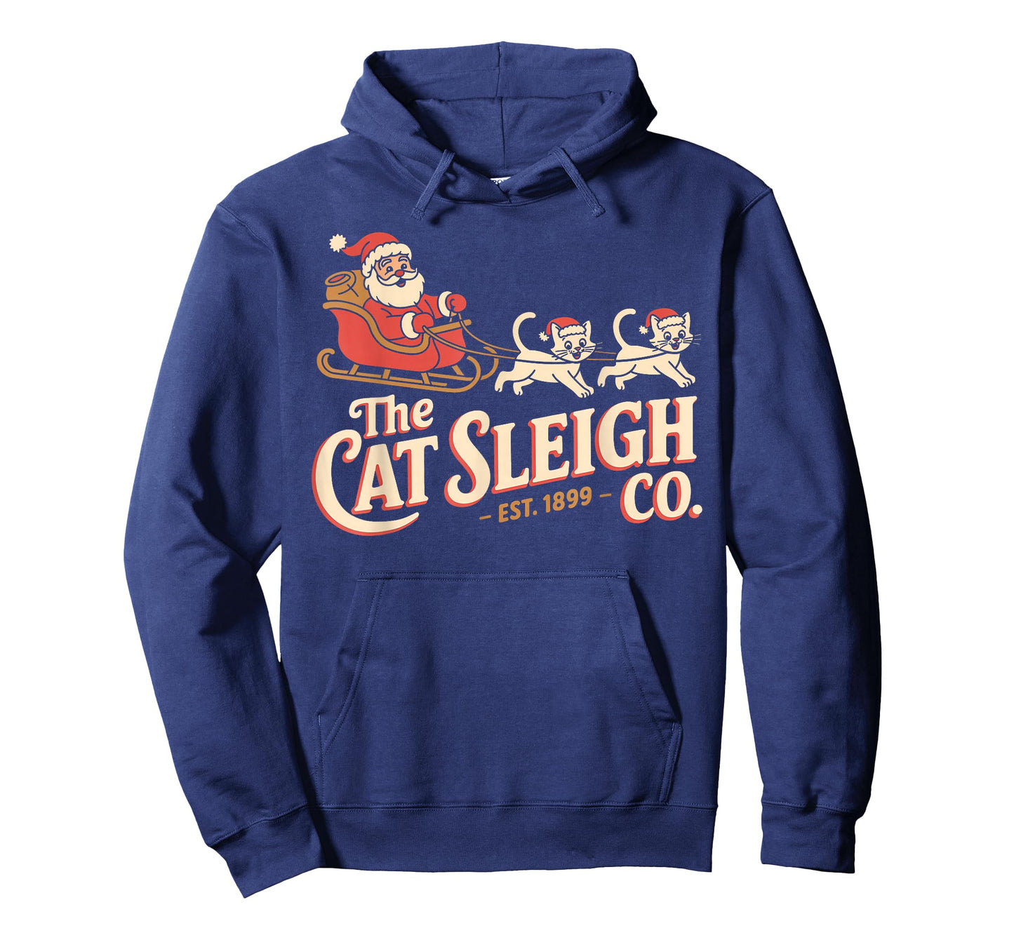 The Cat Sleigh Co. Retro Christmas – Funny Vintage Cats T-Shirt