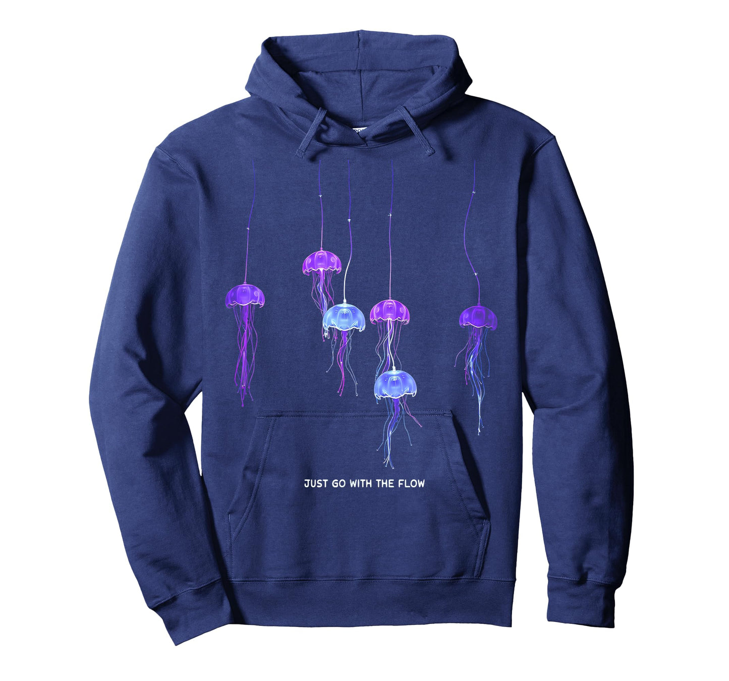 Awesome Cute Underwater Fish Sea Just Go with Flow Jellyfish T-Shirt