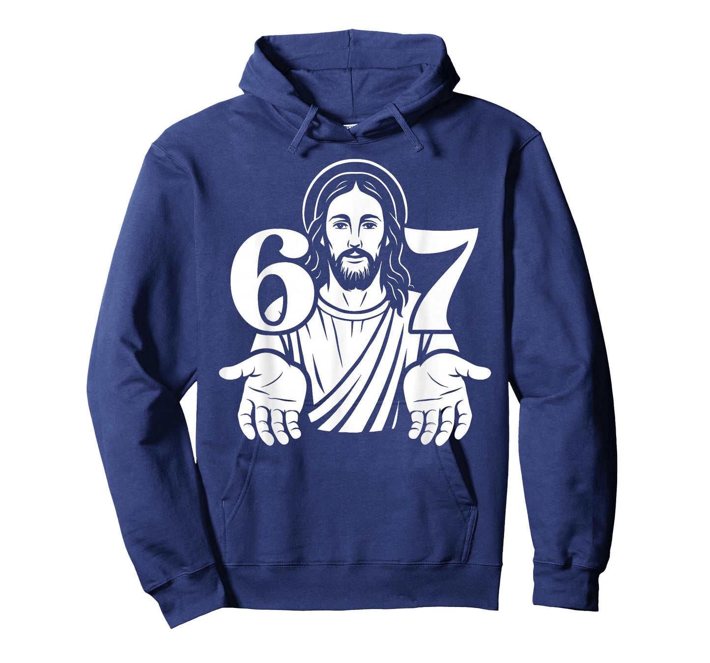 Six Seven Jesus 6 7 Funny Meme 67 Slang Christian Graphic T-Shirt