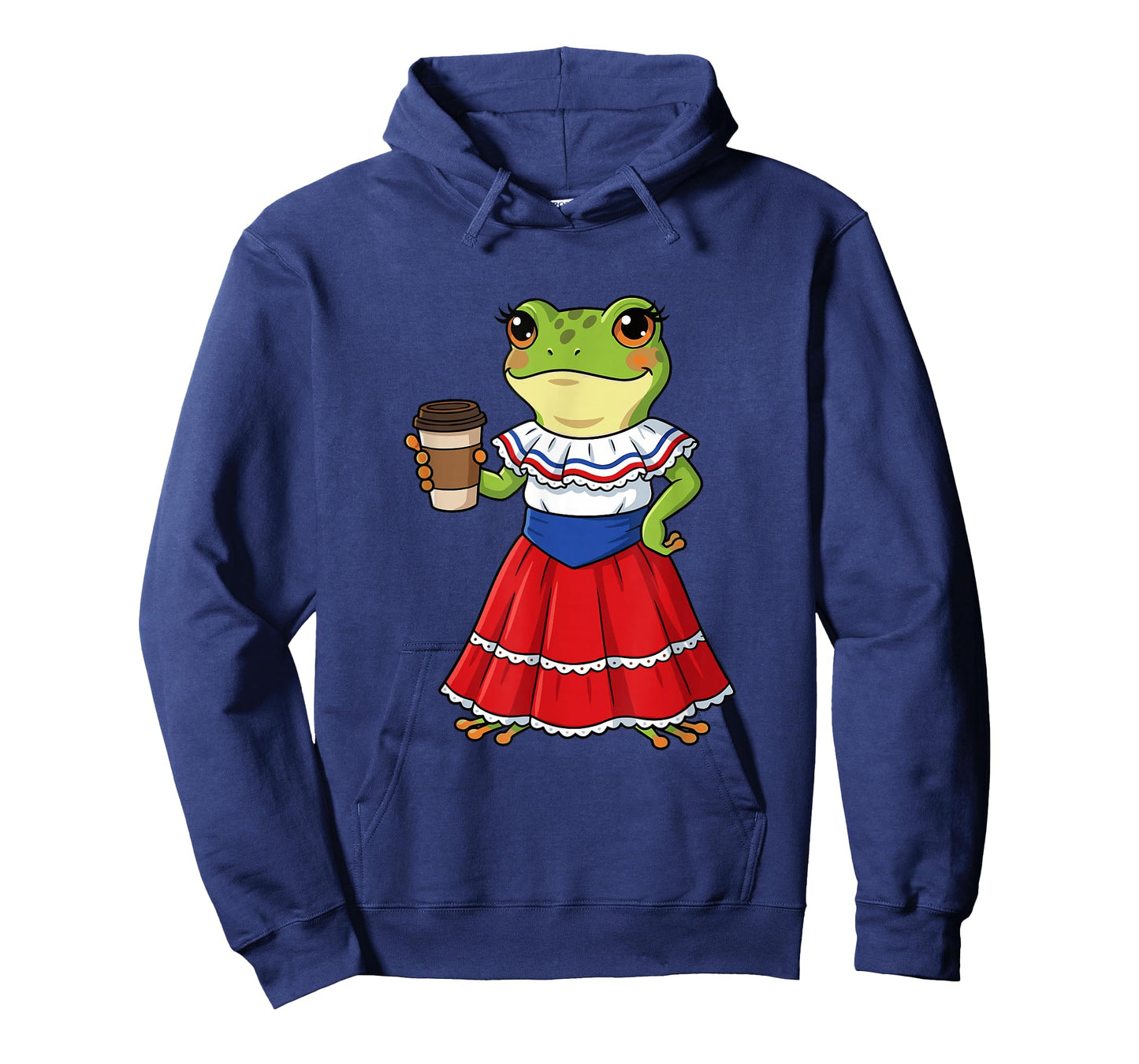 Funny Puerto Rican Cute Coqui Coffee Traditional Dress T-Shirt