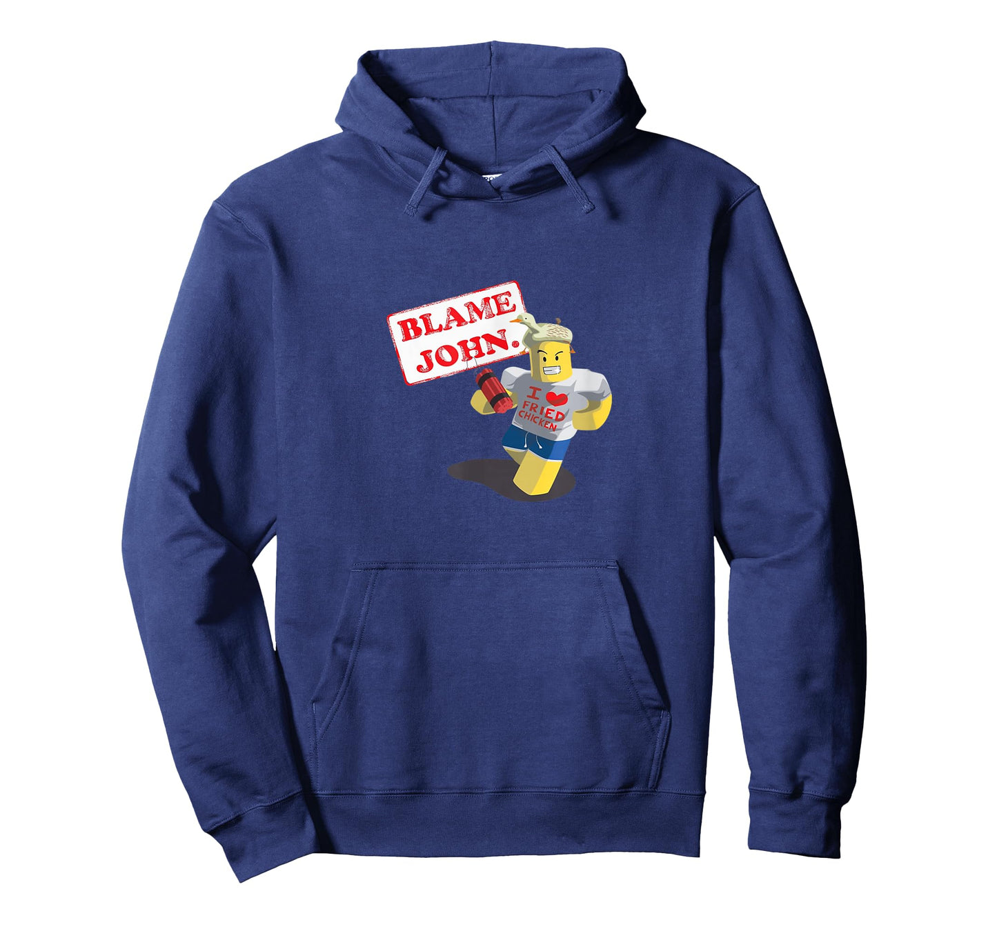 John Shedletsky I Love Fried Chicken! Funny Design T-Shirt