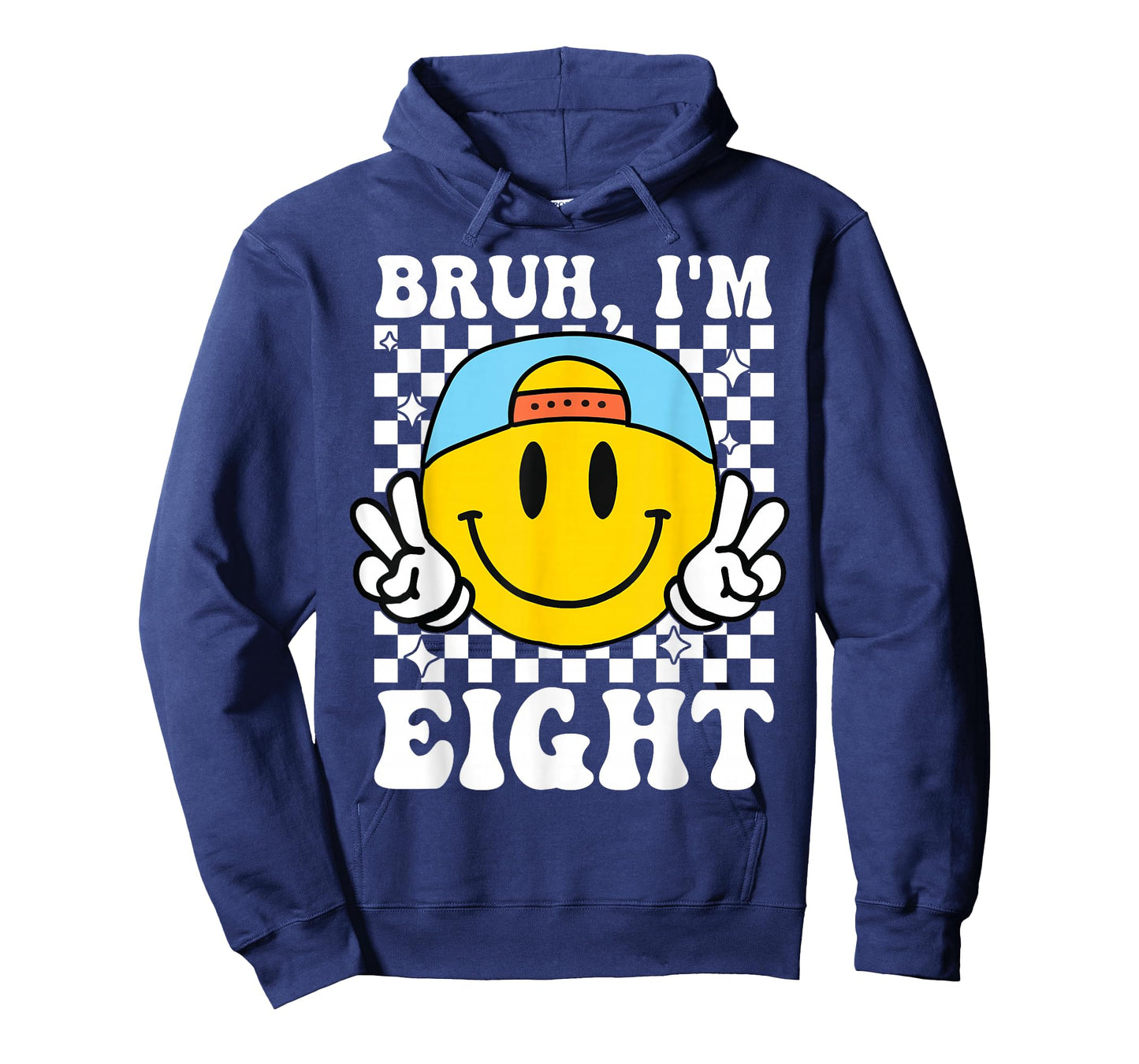Bruh I'm Eight 8 8th Birthday Groovy Boys Girls 8 Years Old T-Shirt