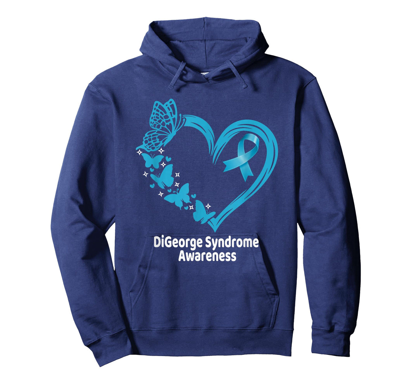 DiGeorge Syndrome Awareness Heart Butterfly T-Shirt