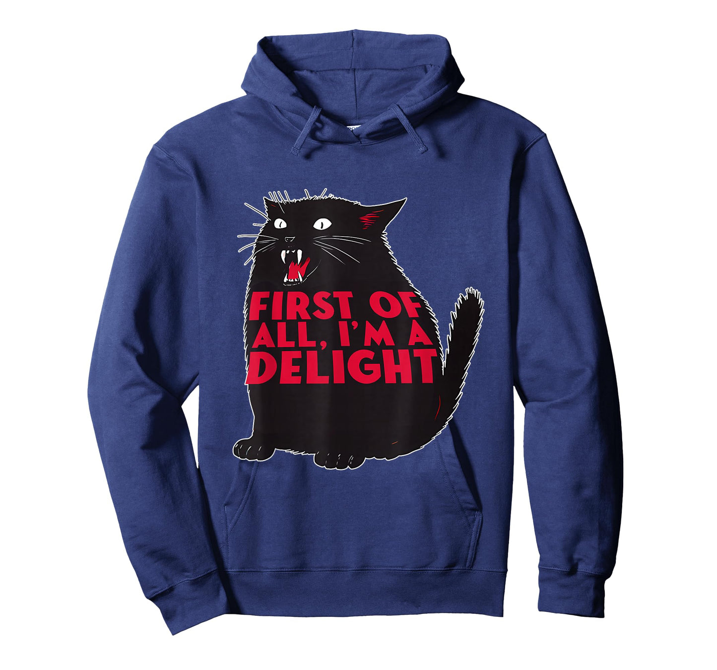 First of All I'm A Delight Funny Roaring Black Cat Lovers T-Shirt
