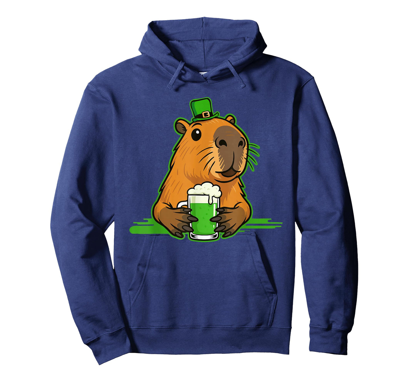 Capybara St Patty's Shamrock Beer Funny St Patrick's Day T-Shirt