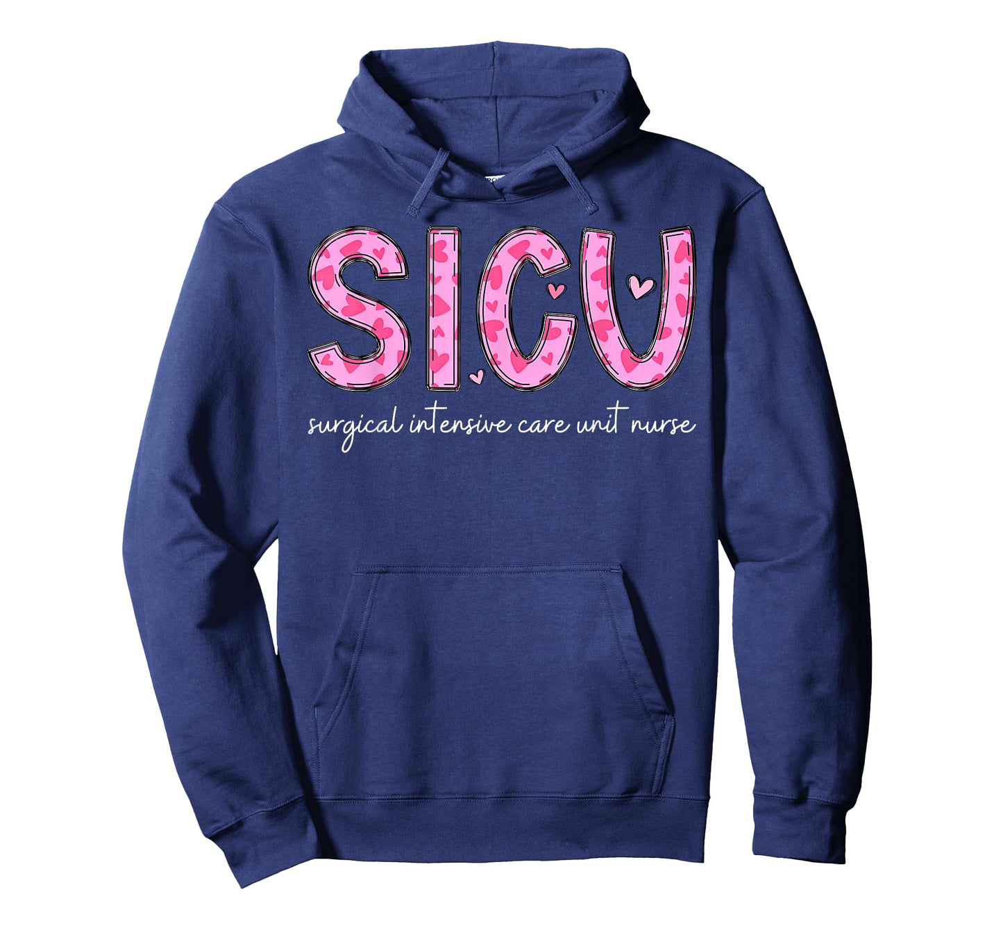 SICU Nurse Heart Valentines Day Surgical Intensive Care Unit T-Shirt