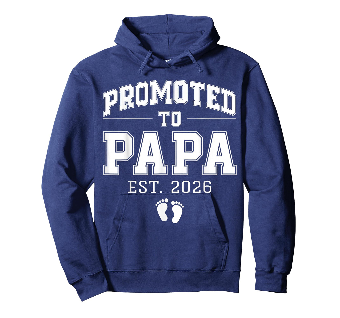 Promoted to Papa Est 2026 Varsity First Time Dad to Be T-Shirt