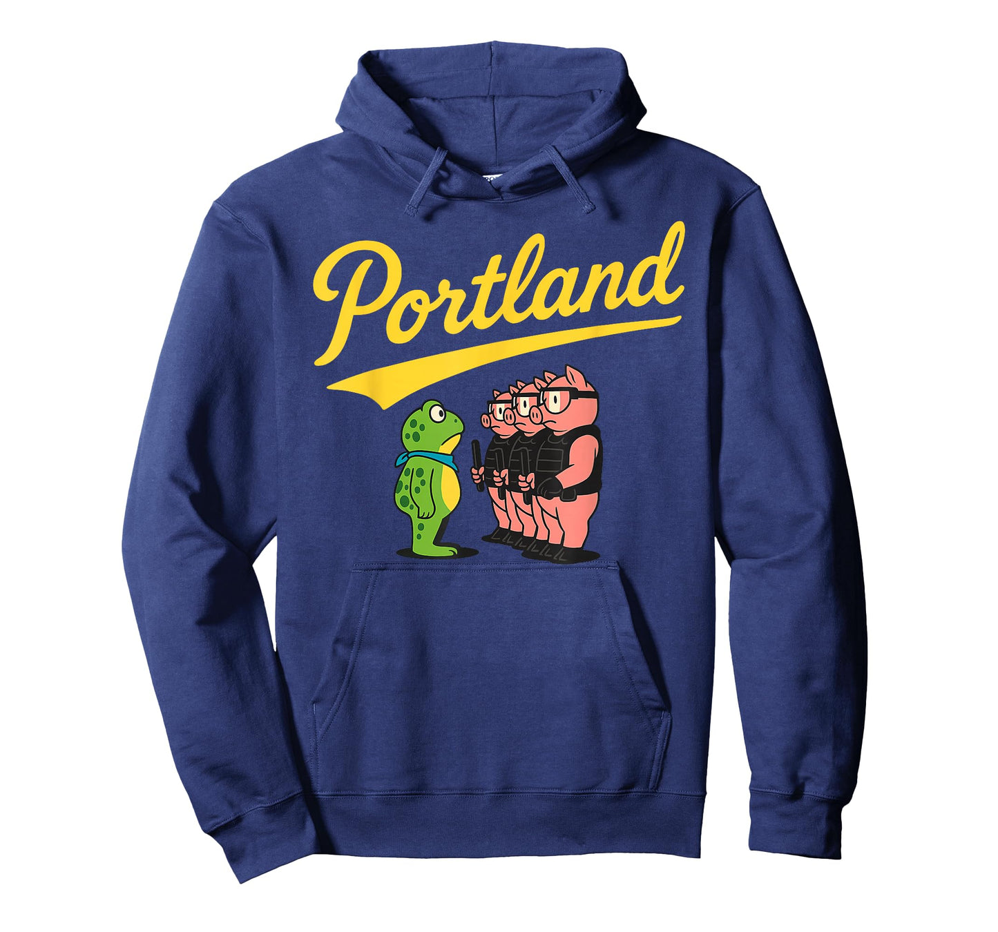 Portland Oregon Frog Vs Pigs Political Protest No Kings T-Shirt