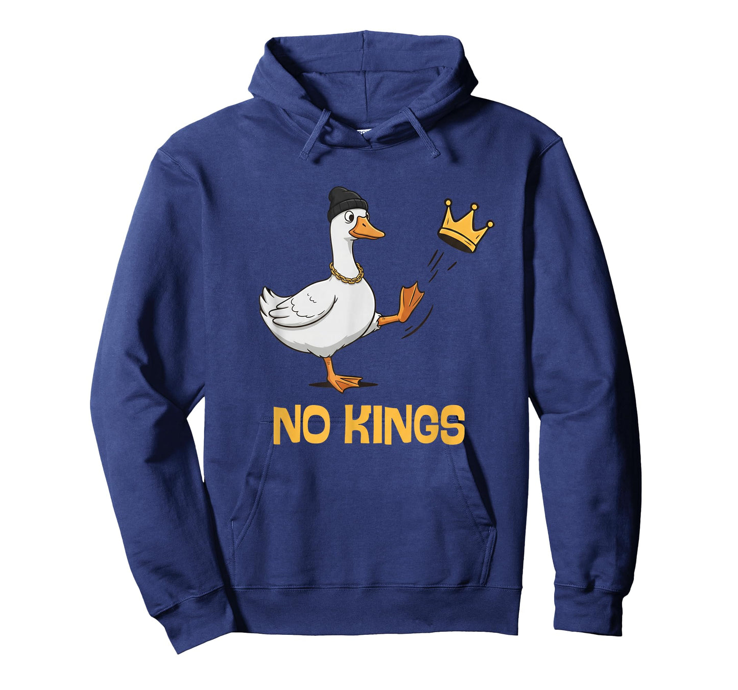 No Kings in America Silly Goose Resist Protest Retro Sign T-Shirt
