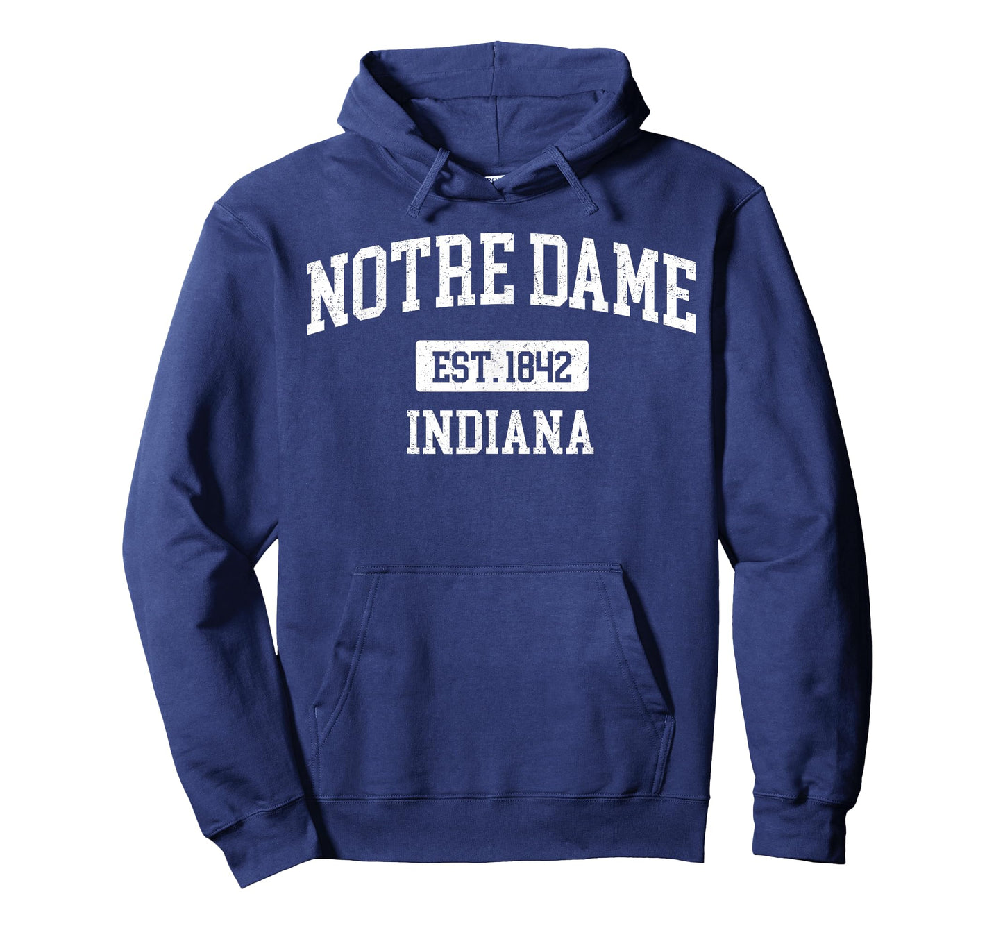 Notre Dame Indiana in Vintage Style Sports Design T-Shirt