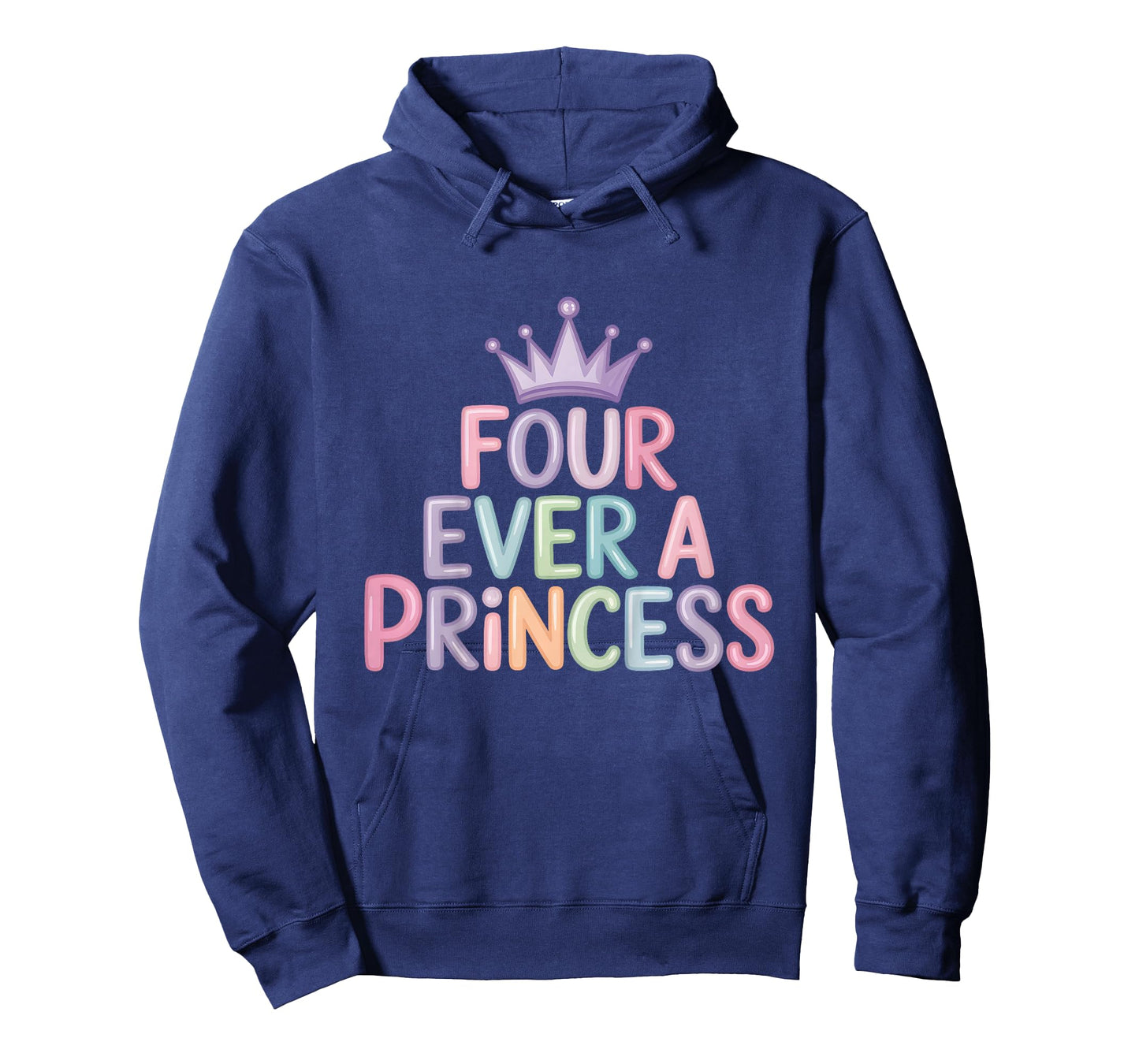 Four Ever A Princess 4th Birthday Girls 4 Year Old Girl T-Shirt