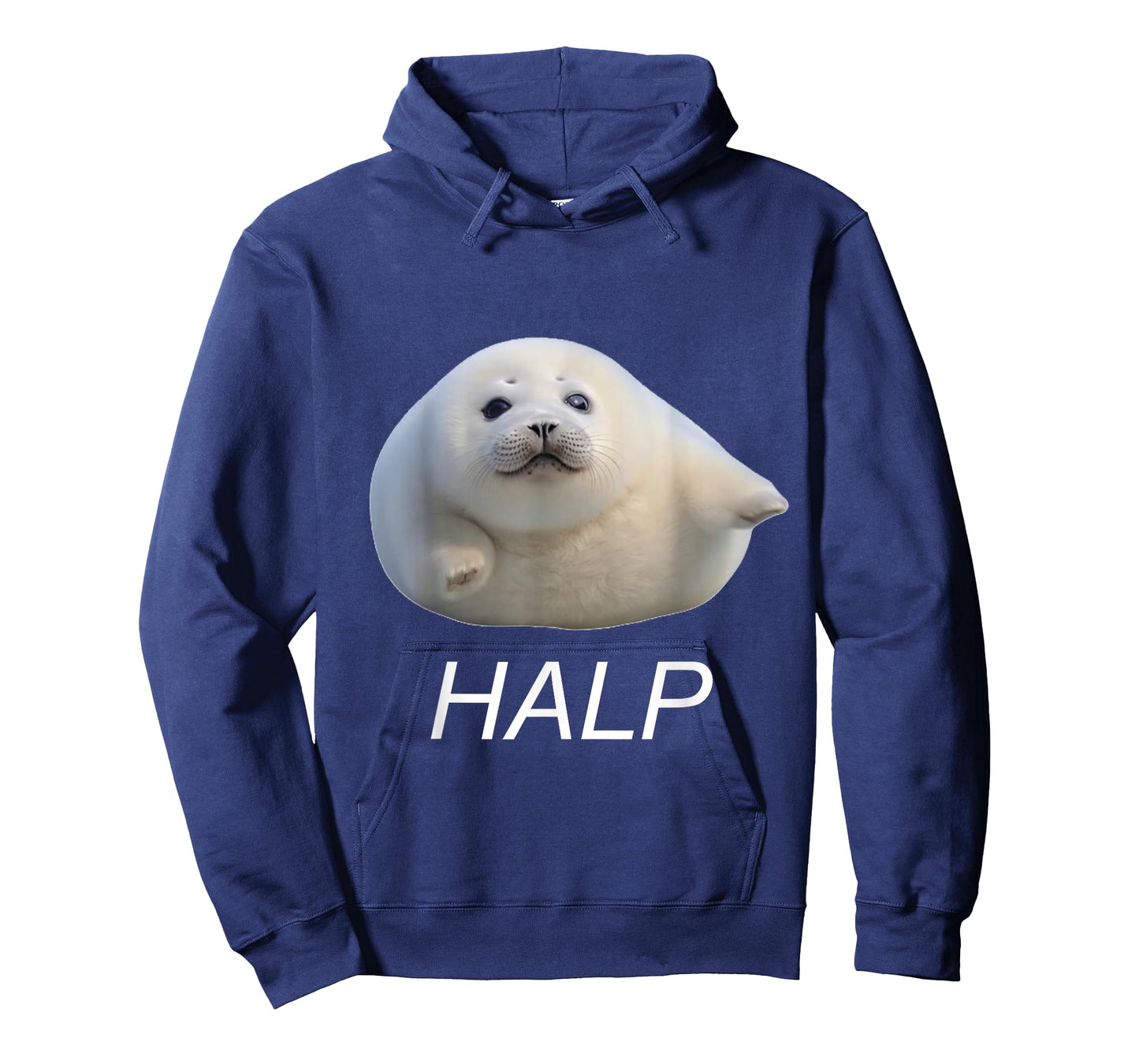 Funny Gen Z Ugly Cute Baby Seal Meme Halp T-Shirt