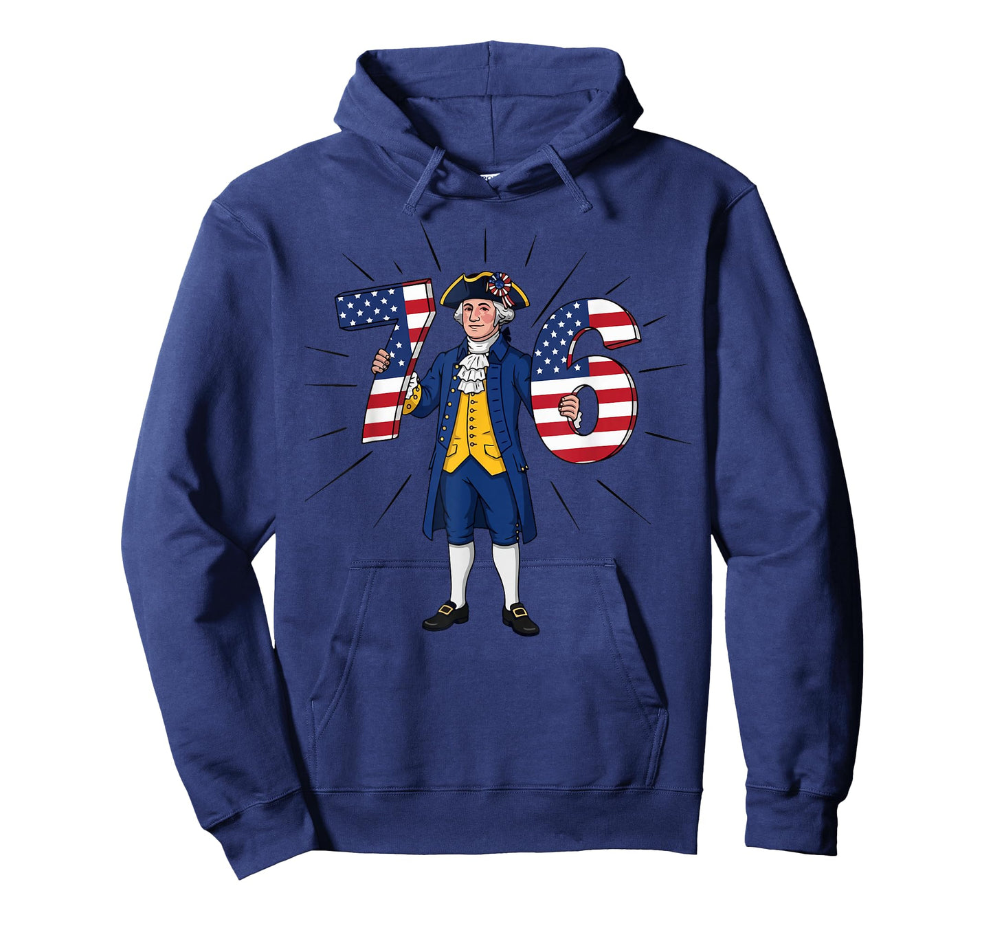 6-7 7-6 George Washington Six Seven American Flag T-Shirt