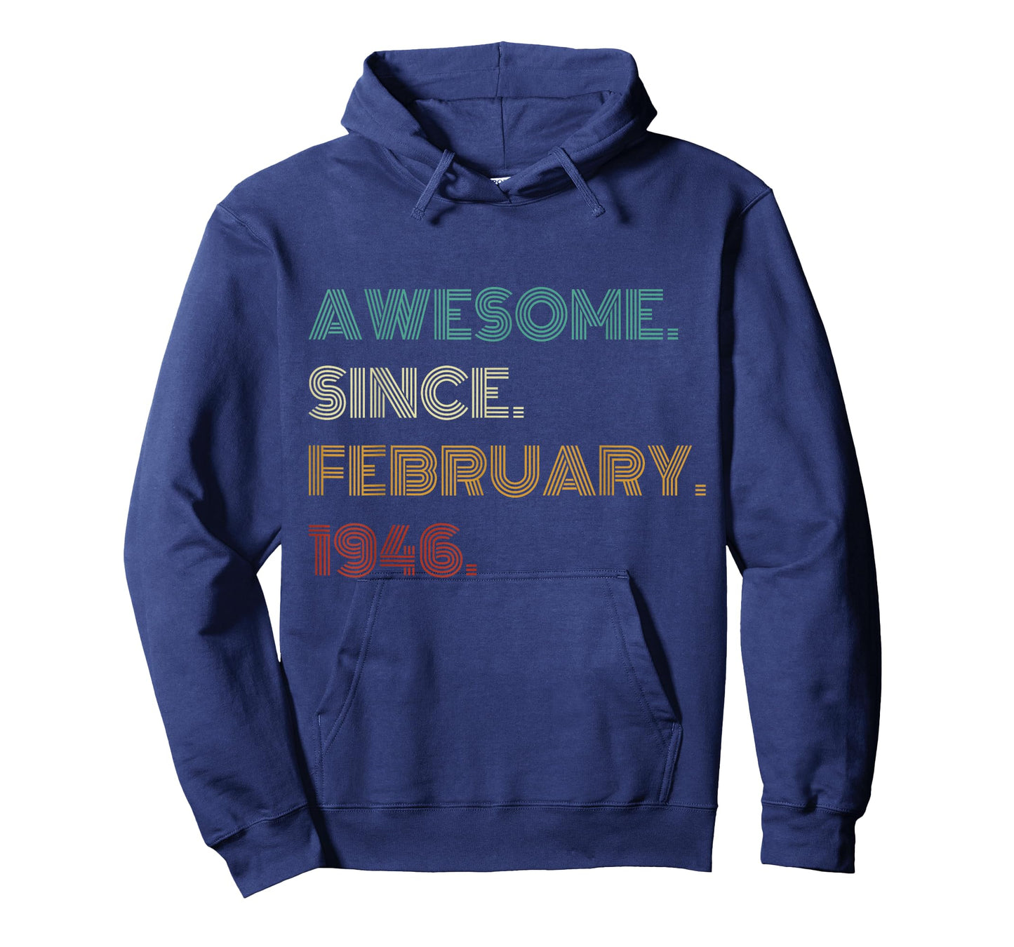 80 Years Old Awesome Since February 1946 80th Birthday T-Shirt