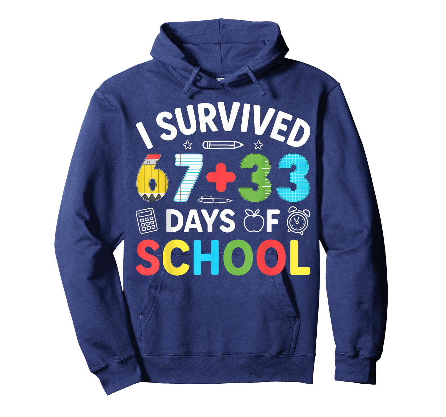 I Survived 67 33 Days of School 100th Day of School Teachers T-Shirt