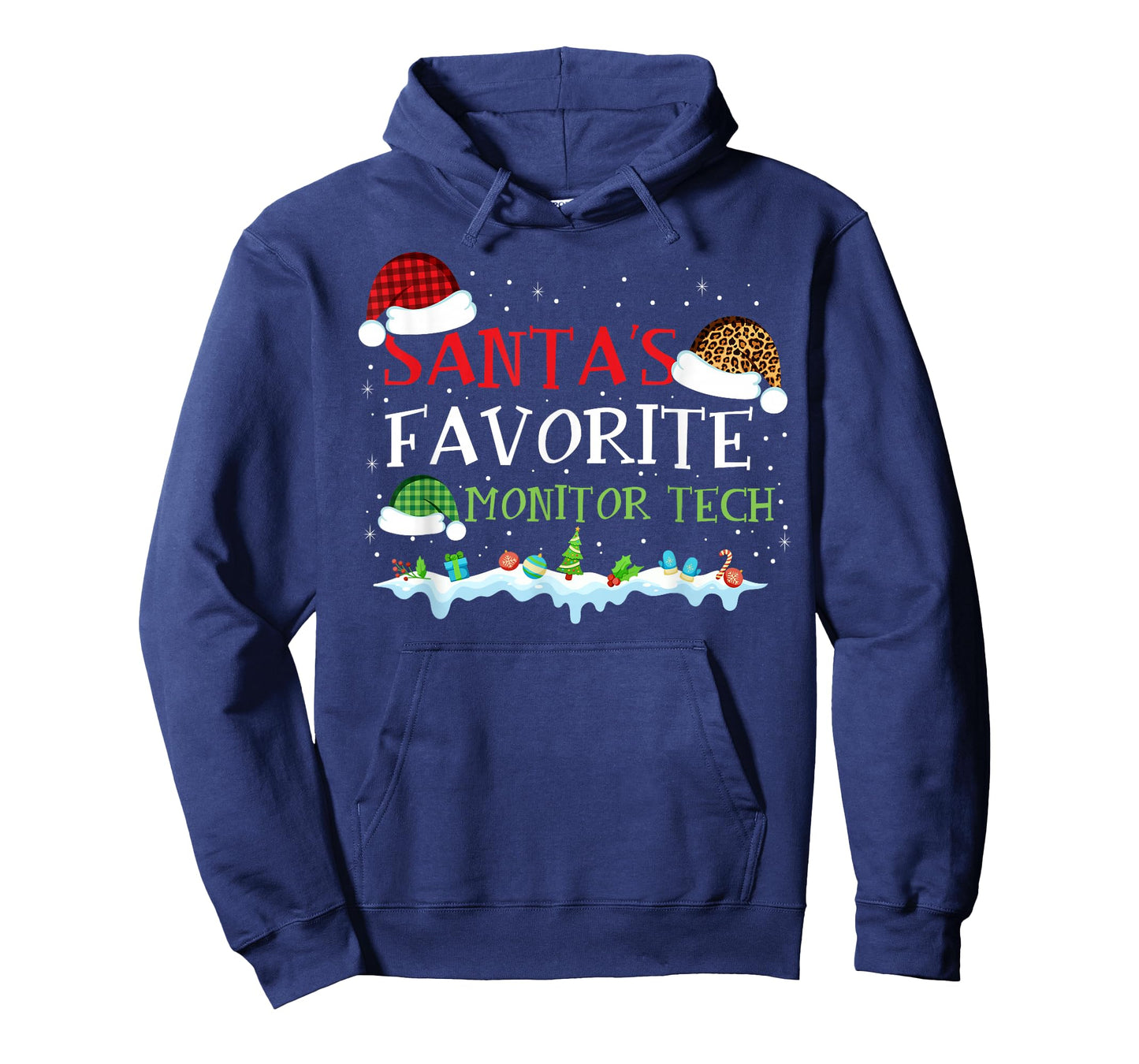 Santa's Favorite Monitor Tech Fun Christmas T-Shirt