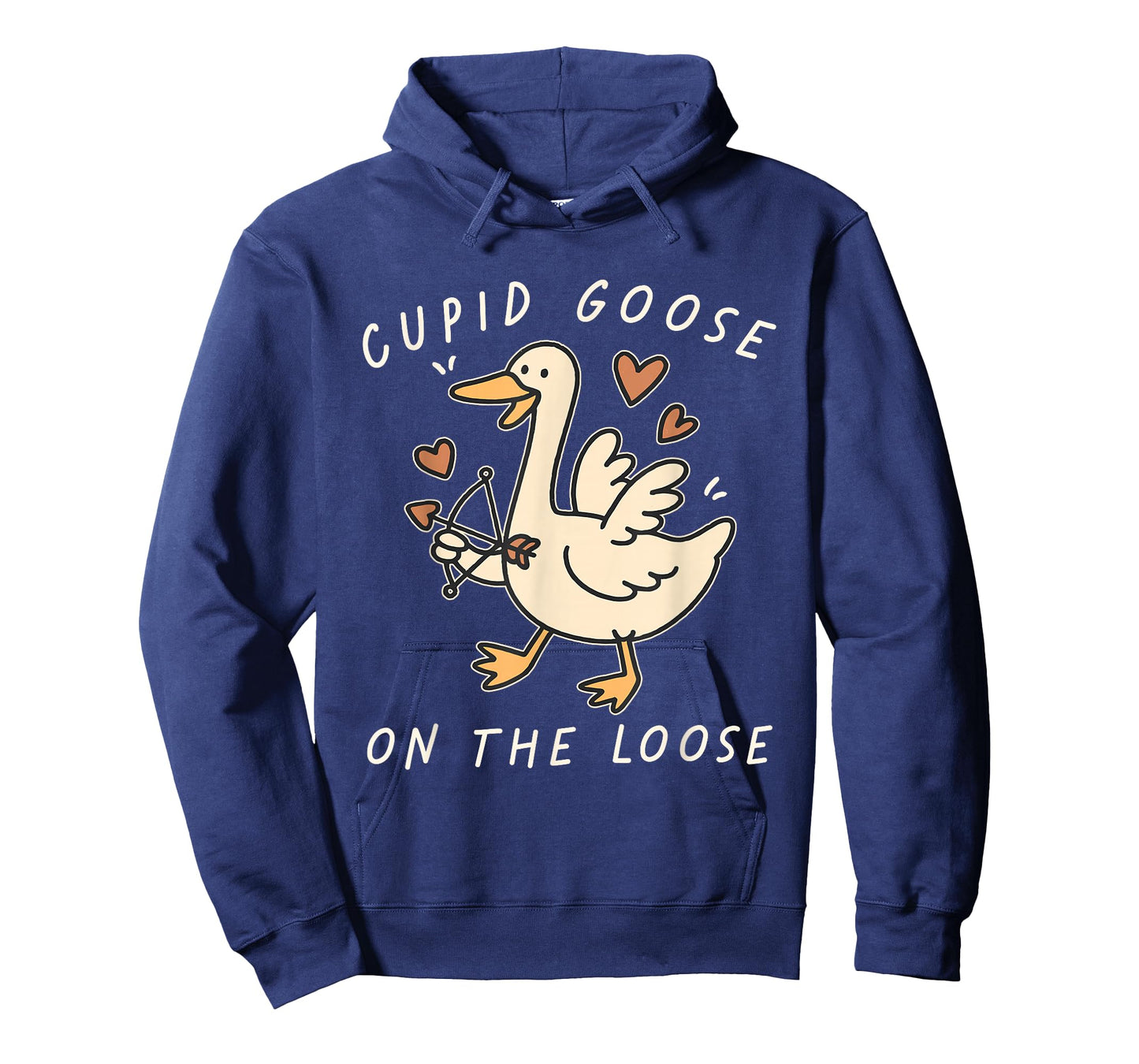 Cupid Goose On The Loose Funny Valentines Day Men Women Kids T-Shirt