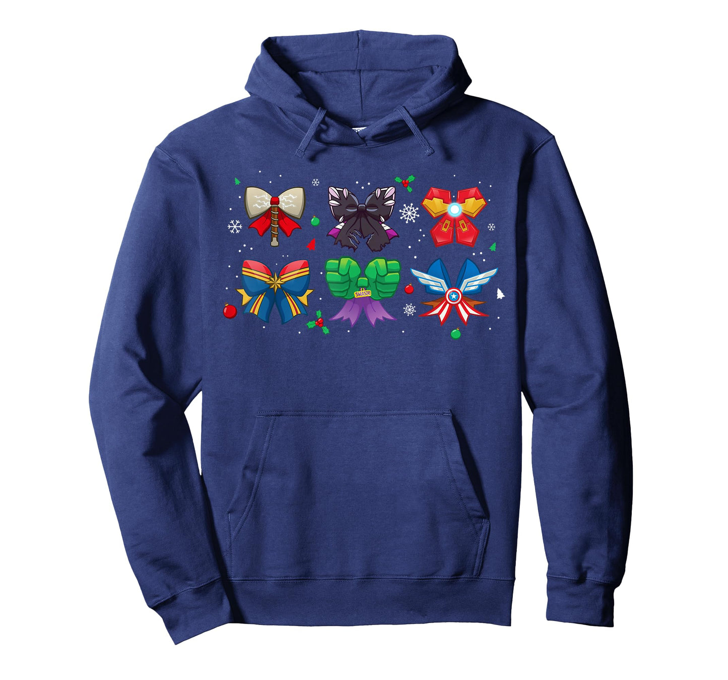 Marvel Avengers Christmas Coquette Cute Holiday Bows T-Shirt
