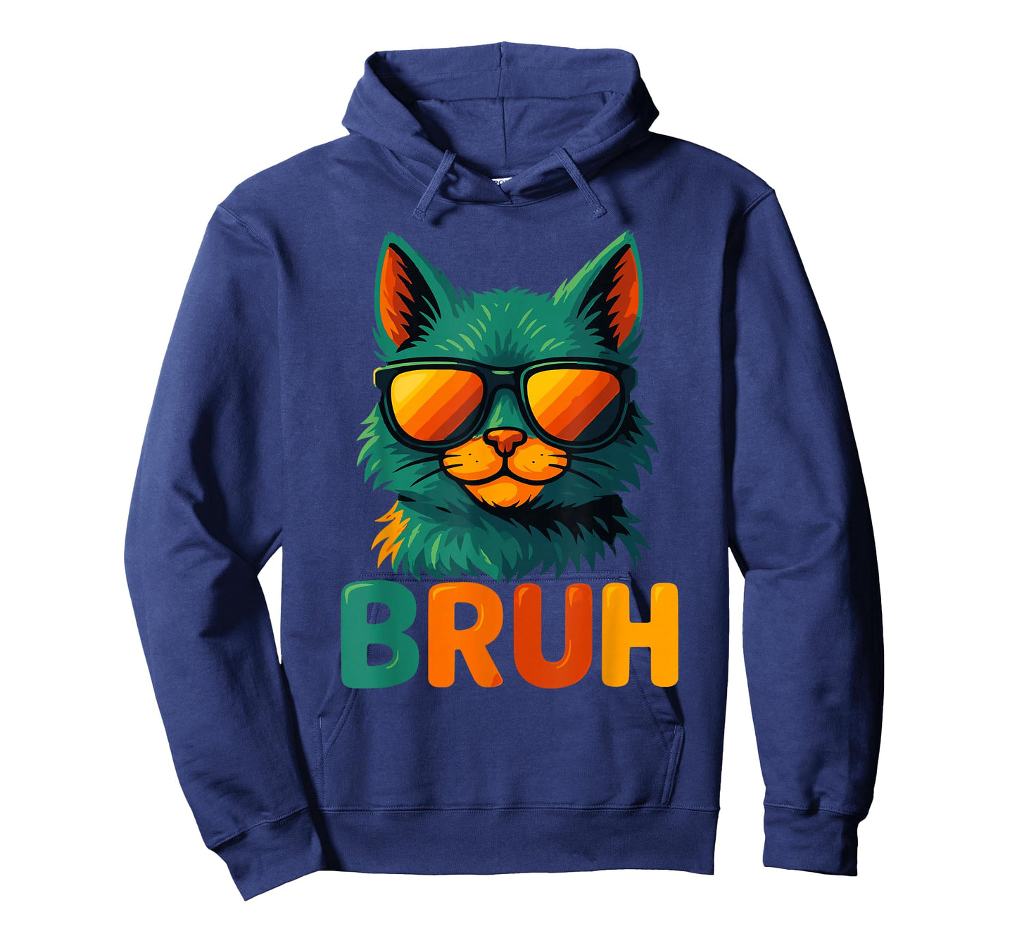 Funny Meme Saying Bruh Cat Sunglasses T-Shirt