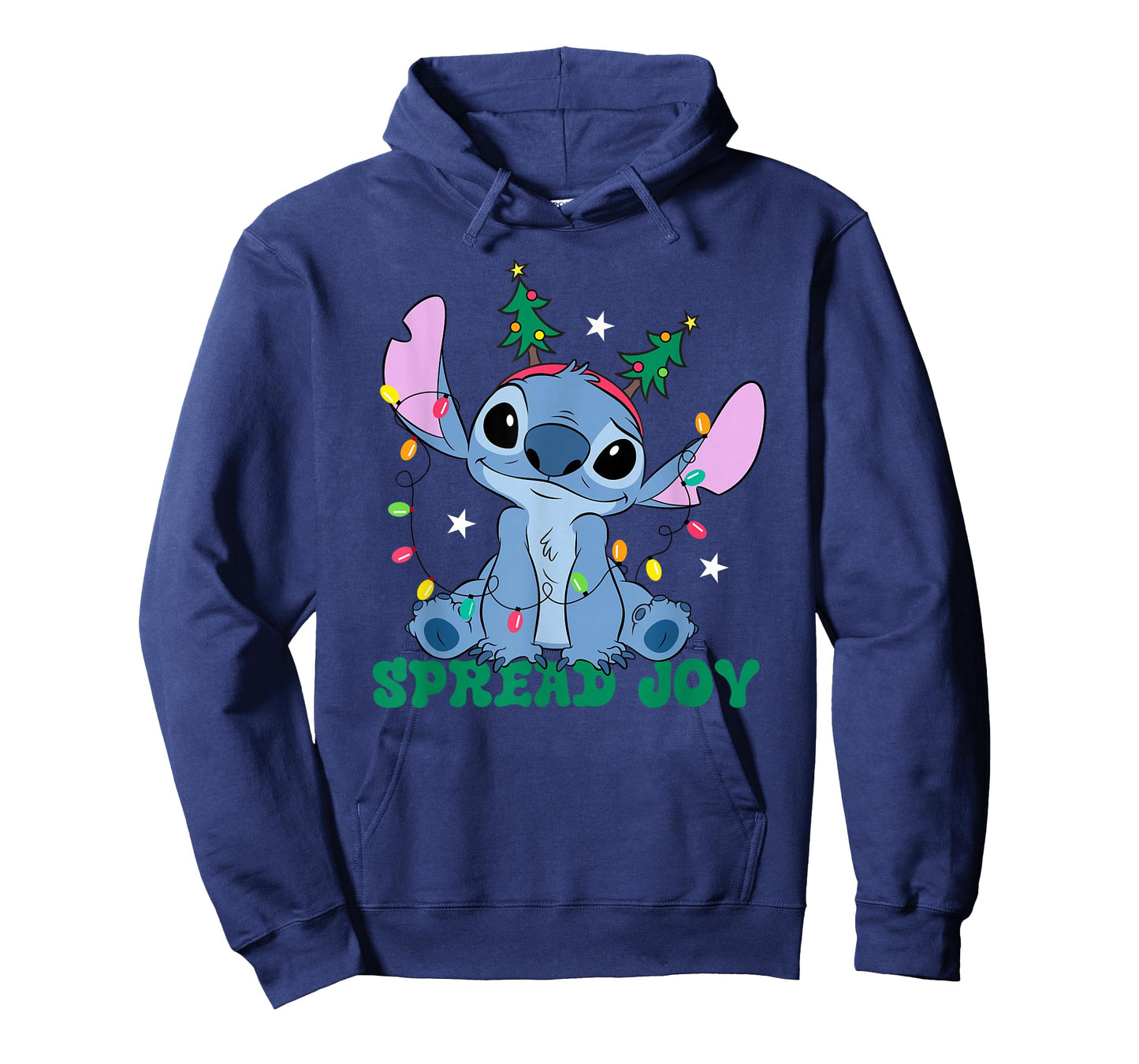 Disney Lilo & Stitch Christmas Spread Joy Cute Sitting Pose T-Shirt