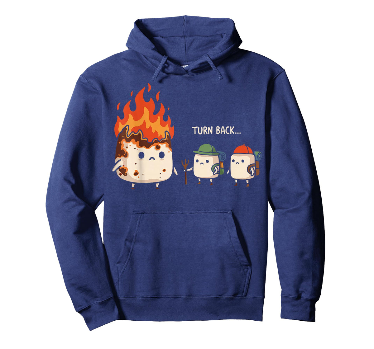 Turn Back Funny Burnt Marshmallow Campfire Camping Trip T-Shirt