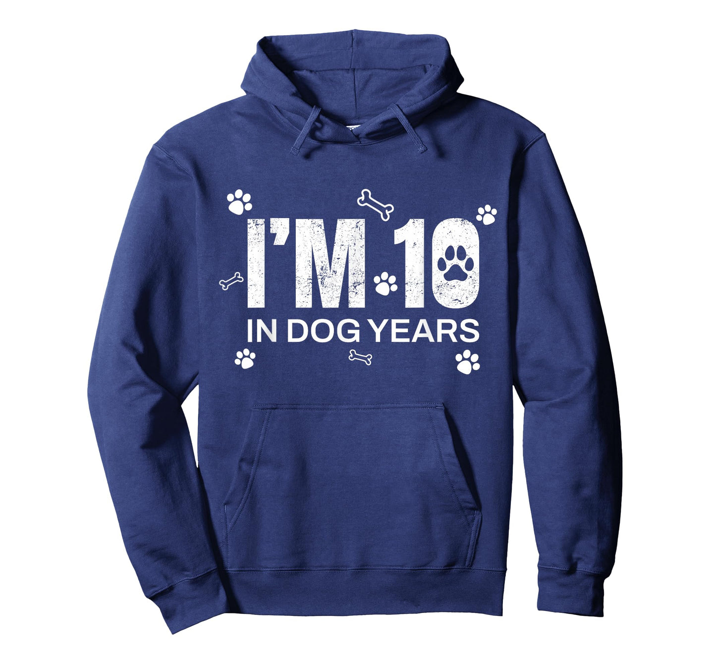 I’m 10 in Dog Years Funny 70th Birthday Humor Design Gift T-Shirt