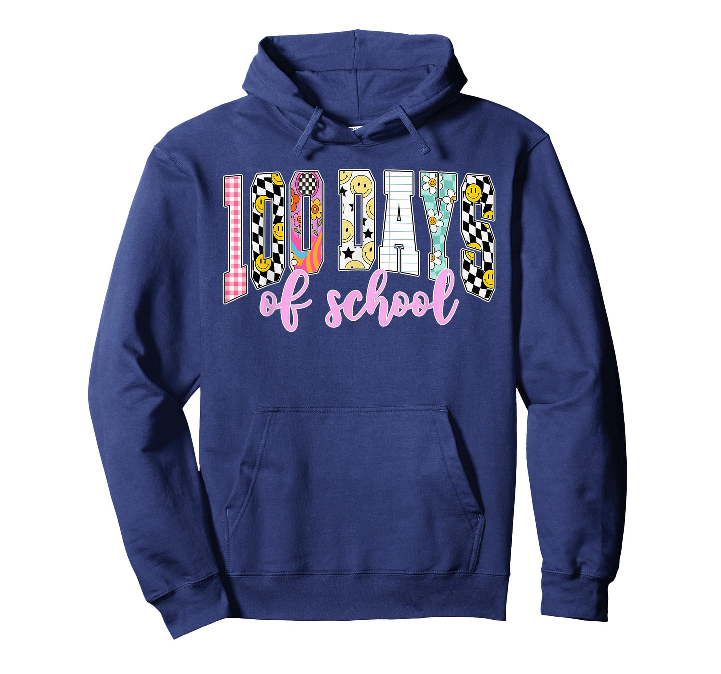 Happy 100 Days of School Student Teacher Kids Groovy Retro T-Shirt