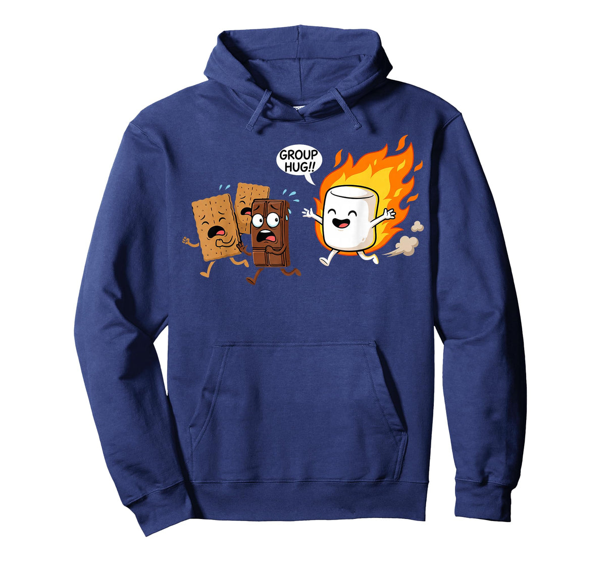 Group Hug Marshmallow Campfire Smores Funny Camping T-Shirt