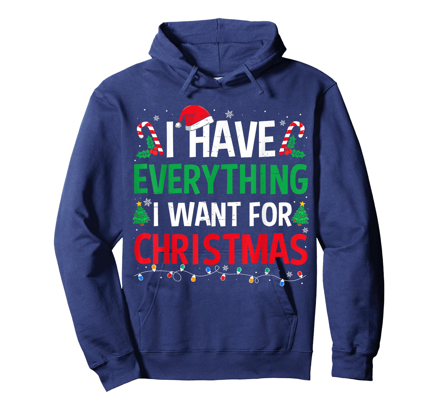 I Have Everything I Want for Christmas Couples Pajama Xmas T-Shirt