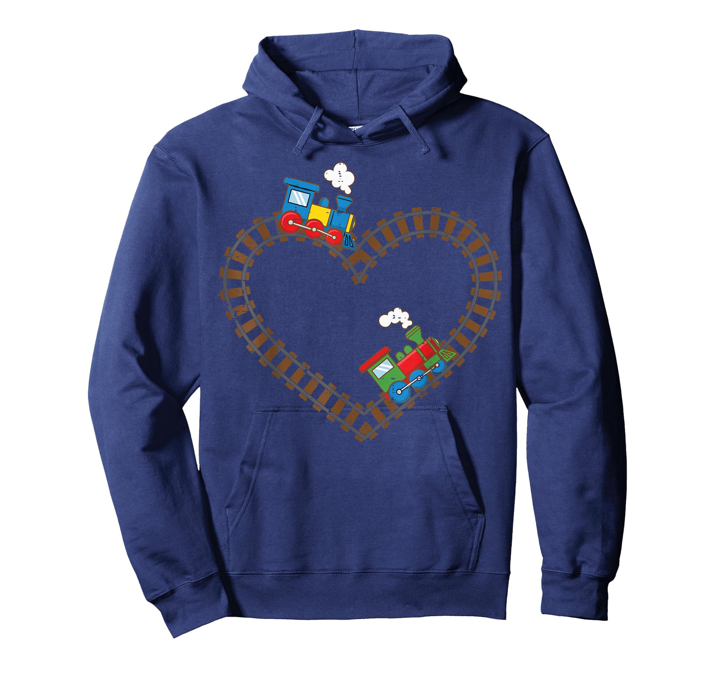 Valentines Day Trains Heart Rail Cute Toddler Boys Kids T-Shirt