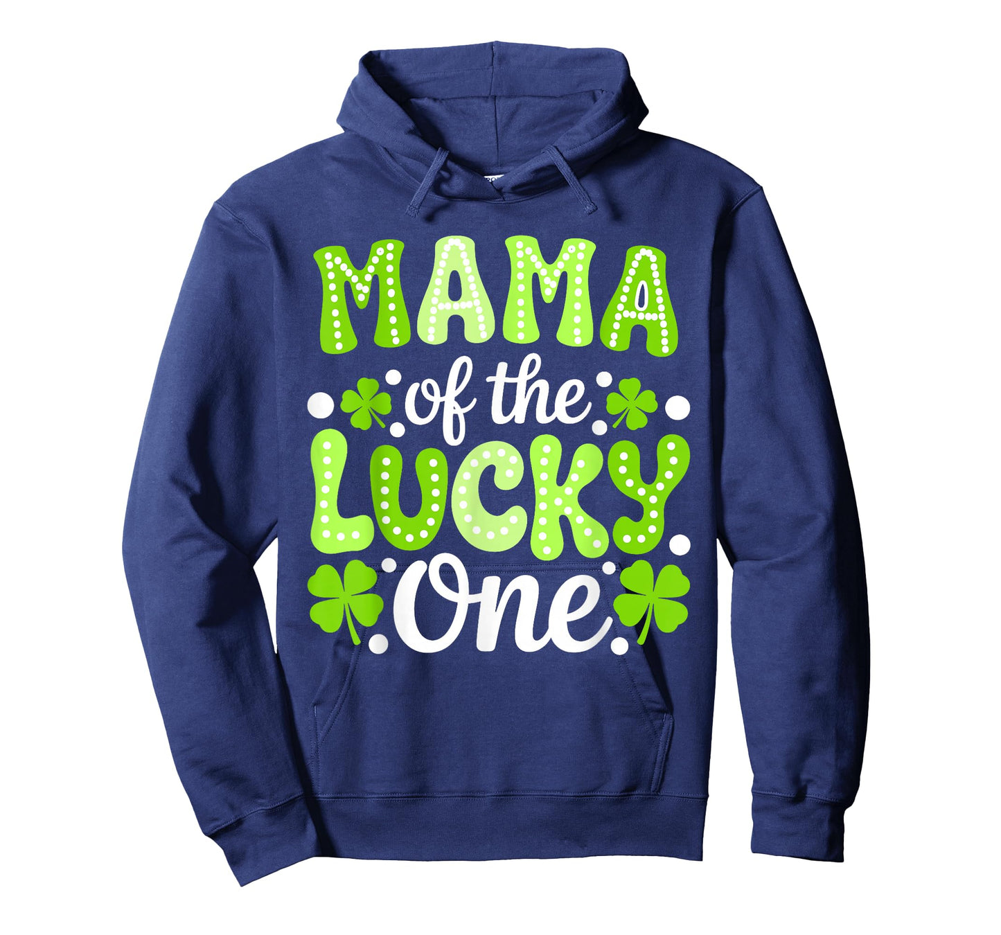Mama of The Lucky One First Birthday St Patrick's Day Groovy T-Shirt
