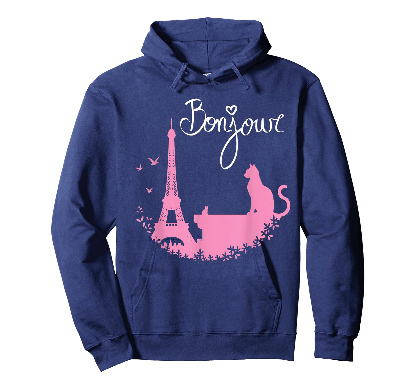Paris Cat Eiffel Tower Cute French Design T-Shirt