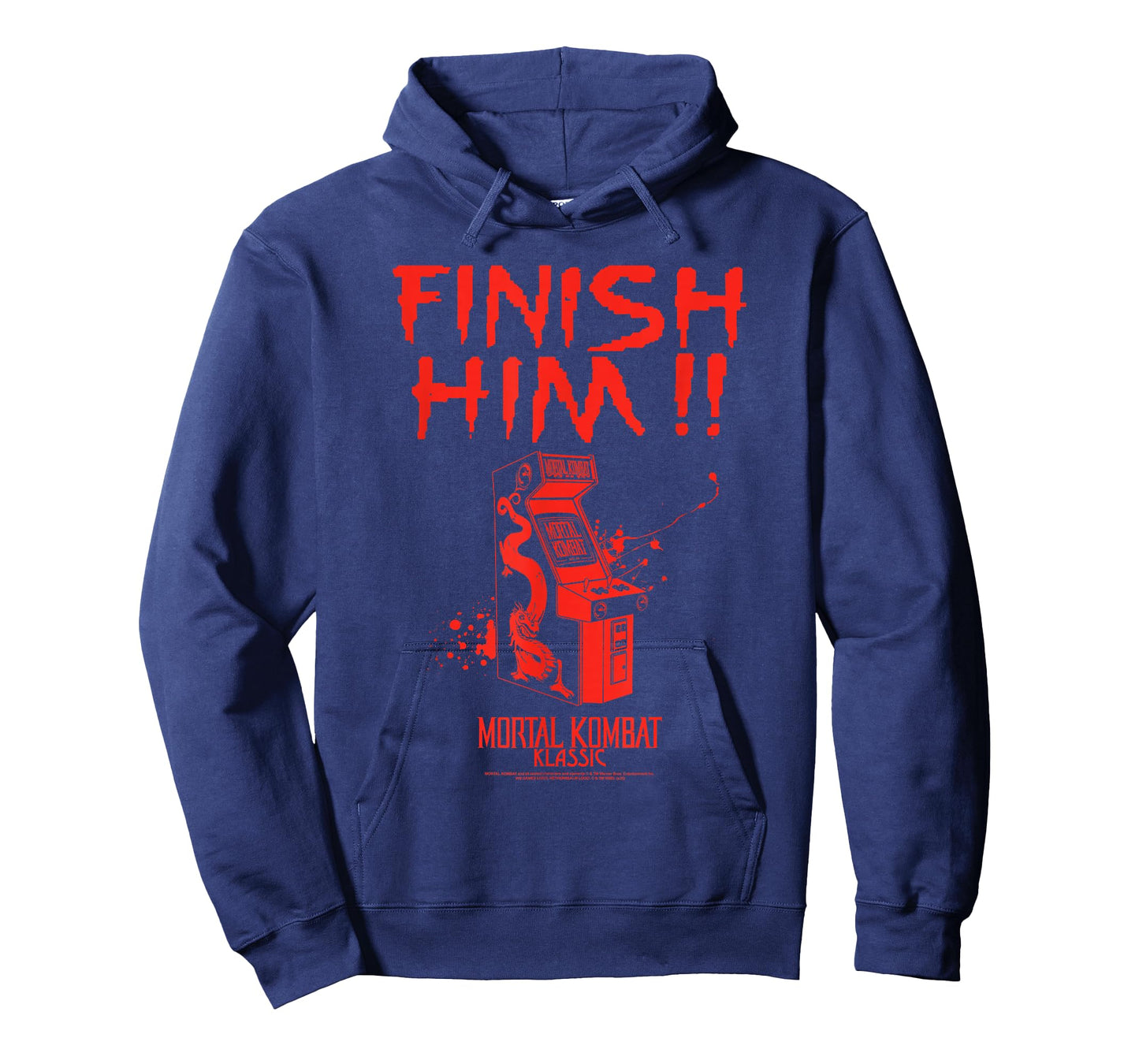 Mortal Kombat Klassic Finish Him! Vintage Arcade Video Game T-Shirt